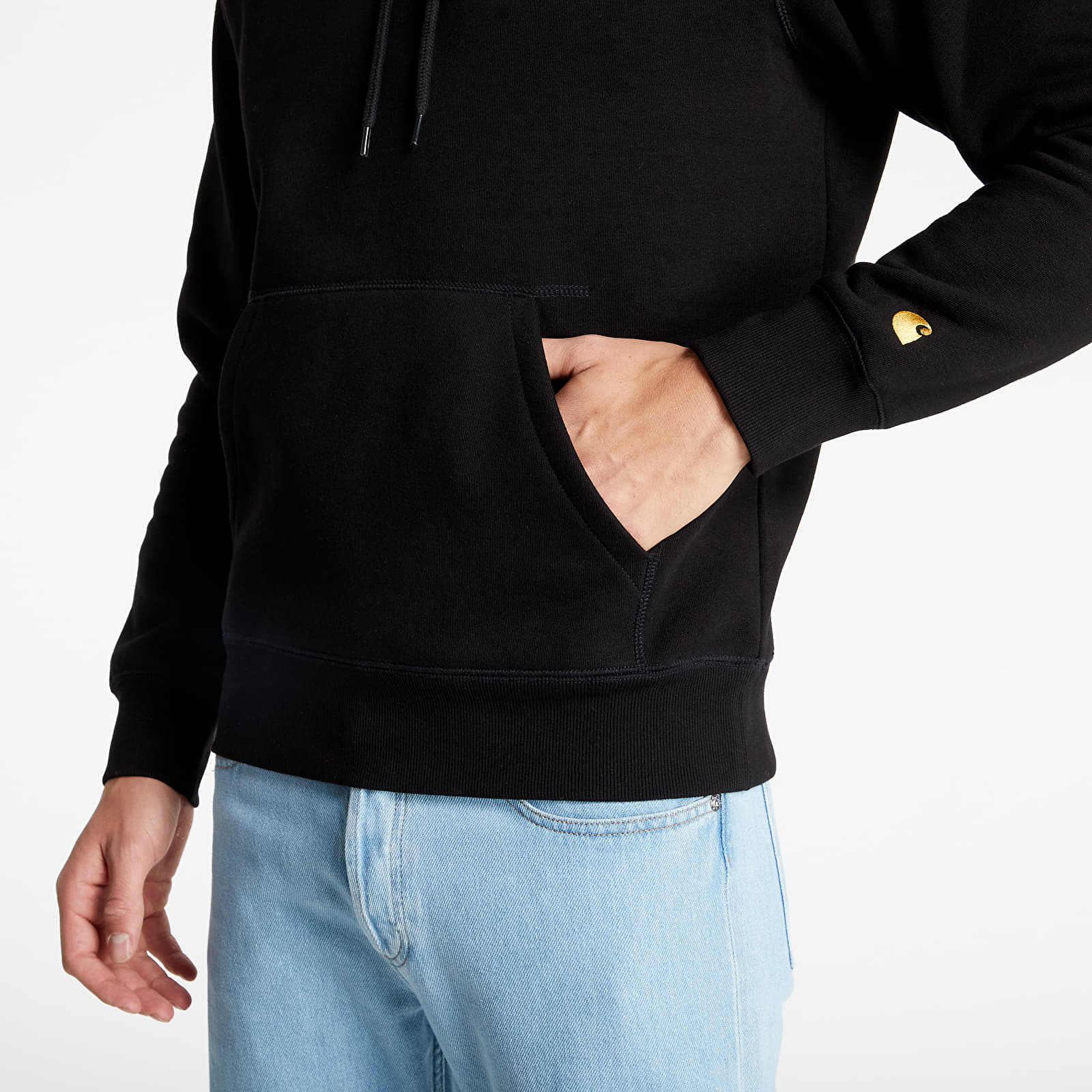 Hanorace Carhartt WIP Hooded Chase Sweat Black/ Gold