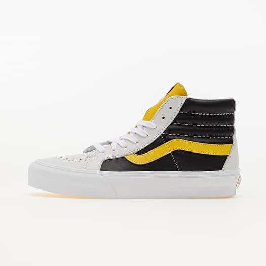 Vans sk8 hi yellow on sale black