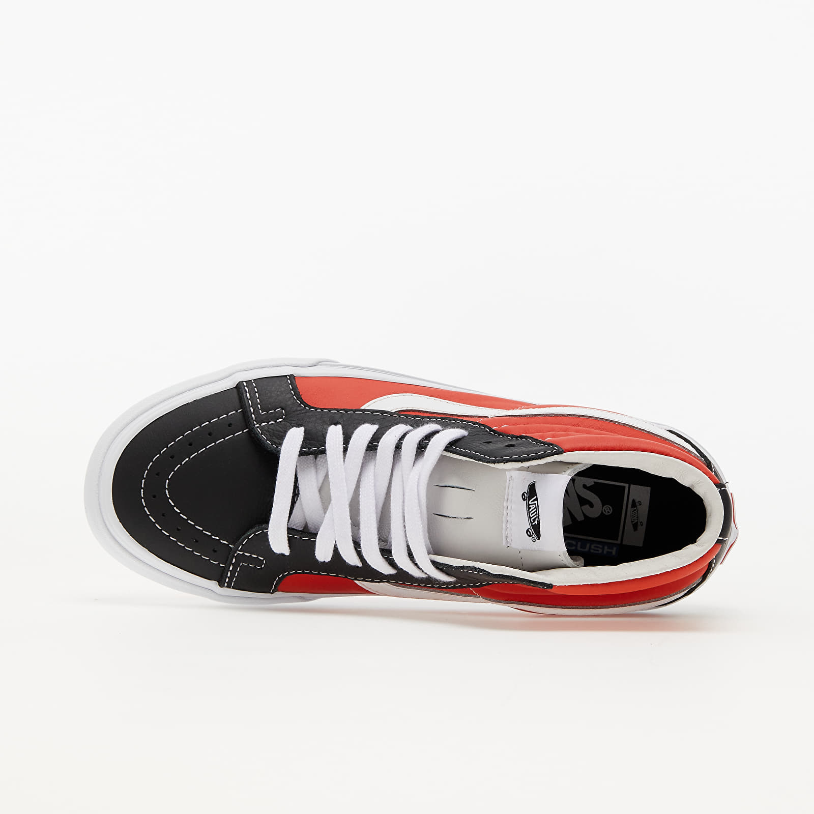Herren Sneaker und Schuhe Vans Vault Sk8-Hi Reissue (Leather) Black/ Orange/ White