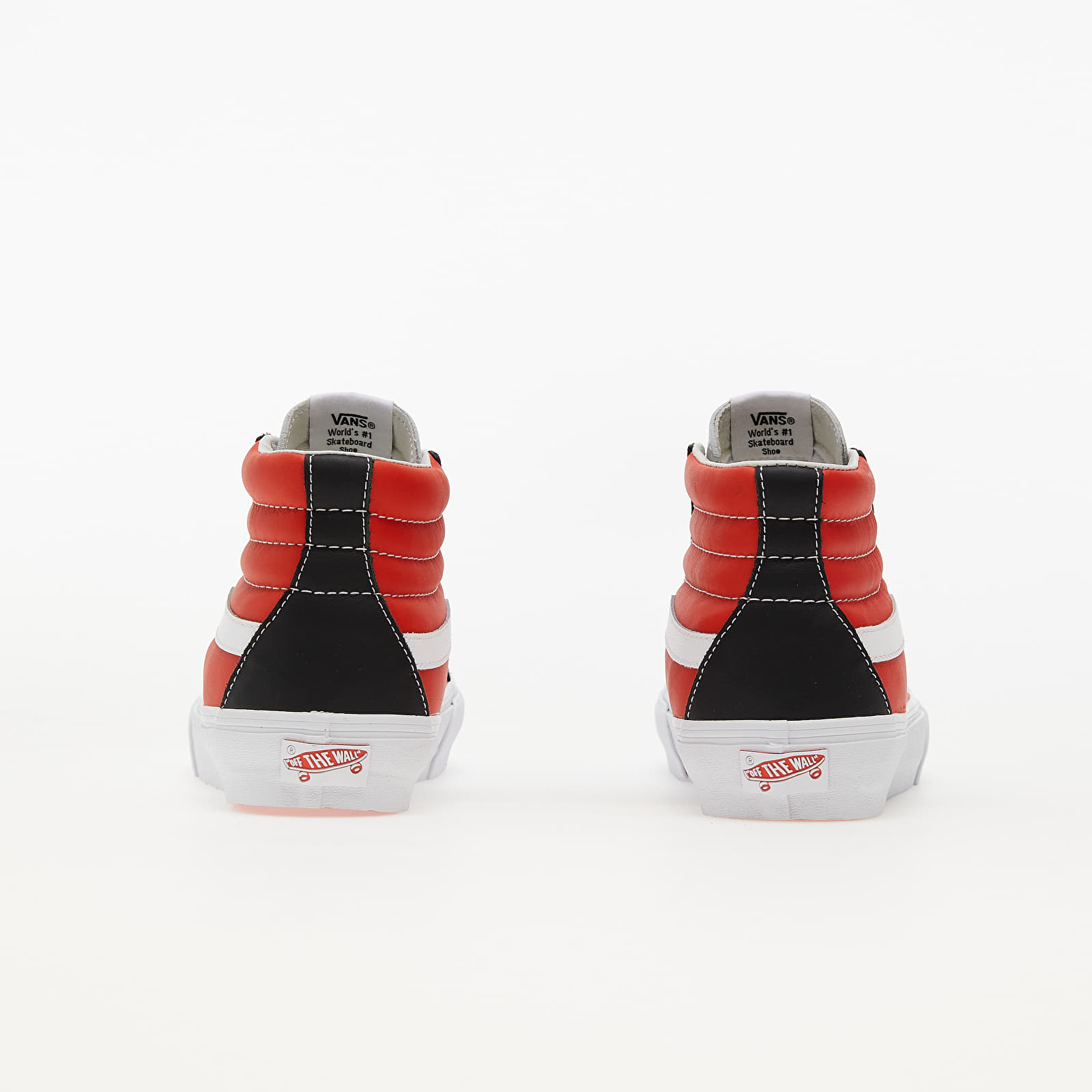 Herren Sneaker und Schuhe Vans Vault Sk8-Hi Reissue (Leather) Black/ Orange/ White