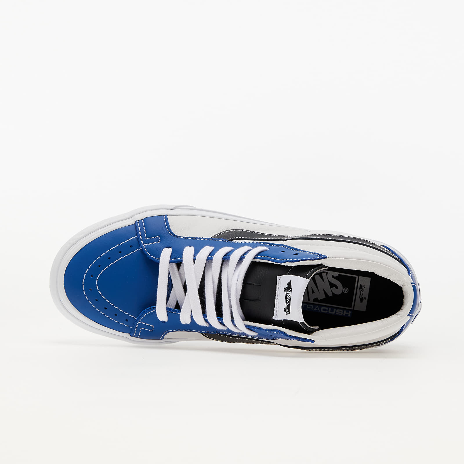 vans sk8 hi leather blue