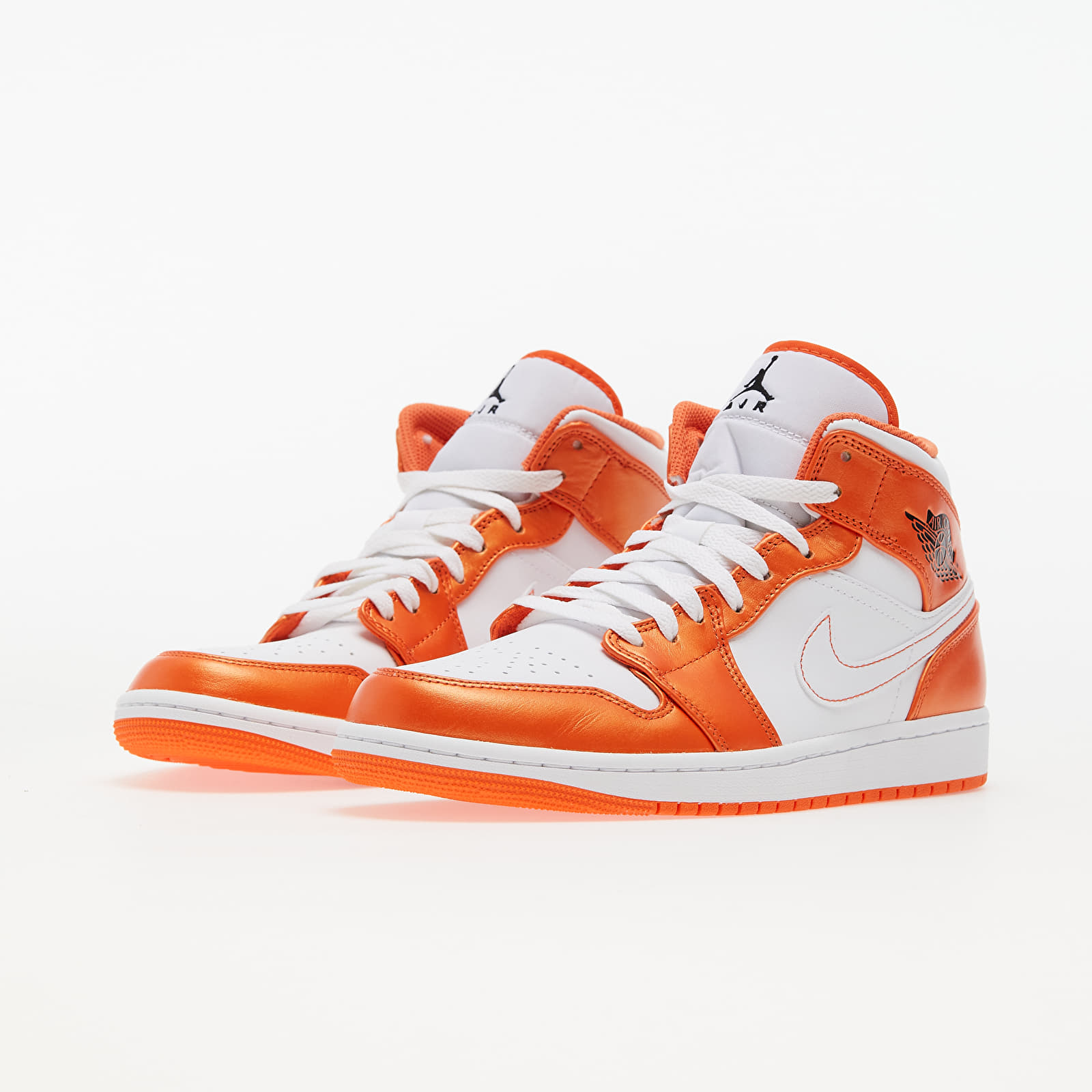 Jordan 1 mid orange white clearance