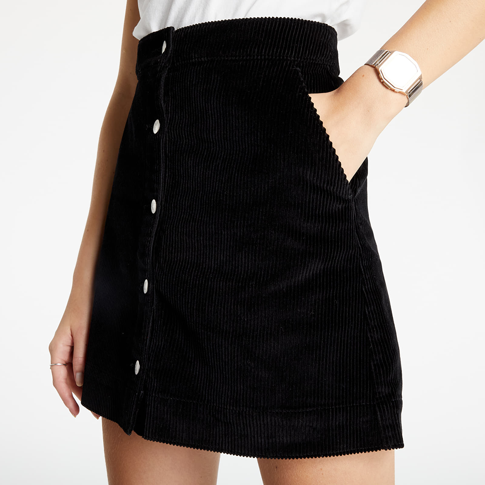 Sukne Calvin Klein Jeans Corduroy Skirt Ck Black