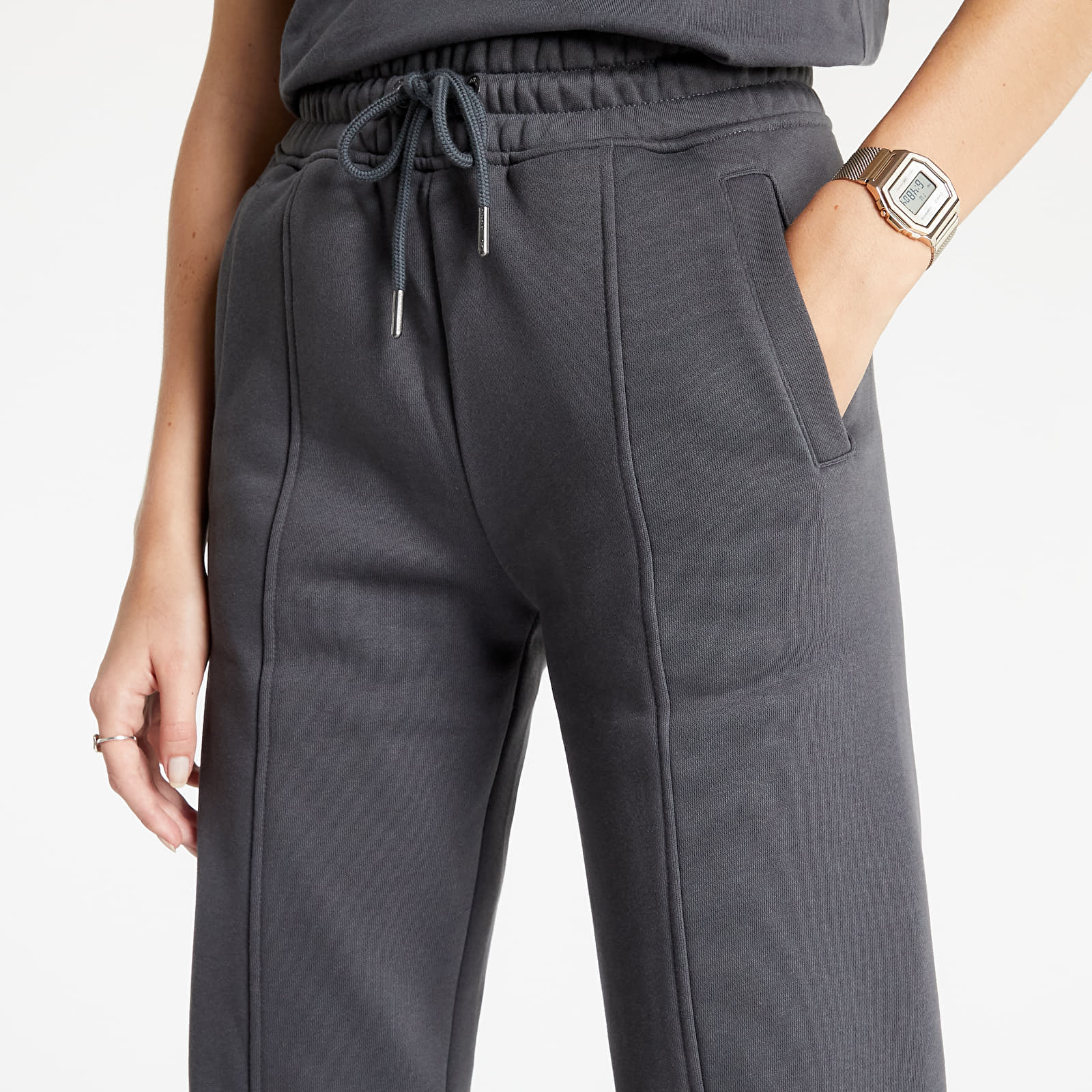 Pants Calvin Klein Jeans Off Placed Monogram Jog Pants Gray Pinstripe