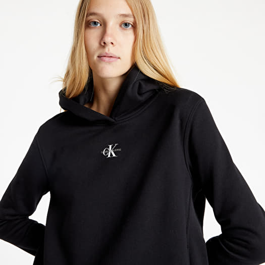Calvin klein hoodie women's black discount