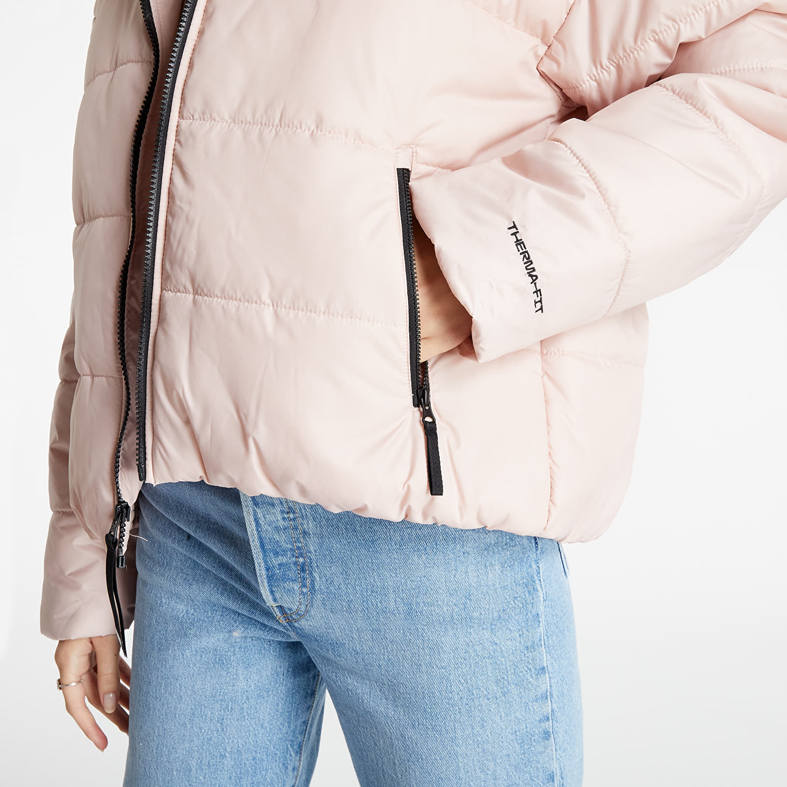 Jackets Nike Women's Therma-FIT Repel Hooded Jacket Pink Oxford/ Black/ White