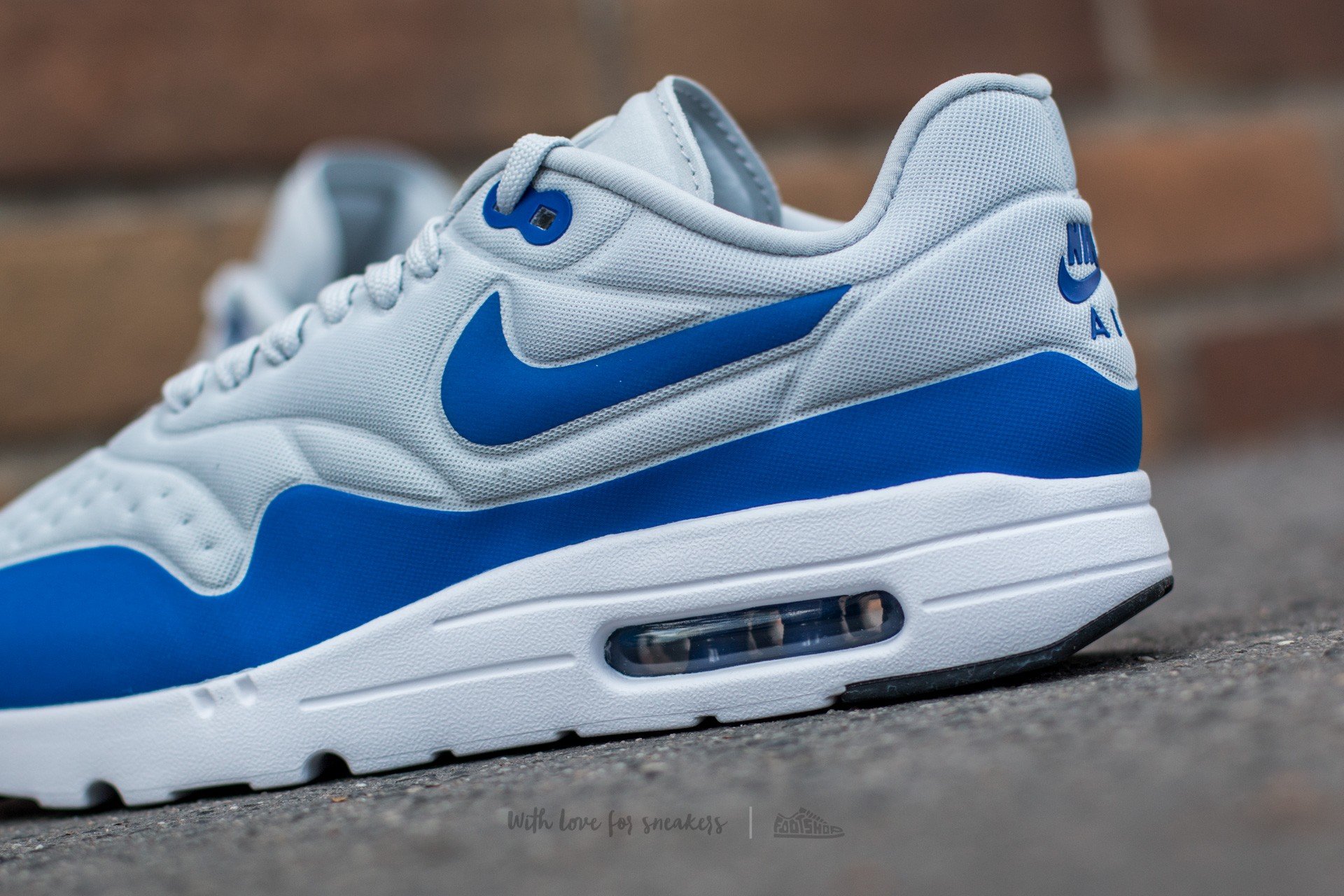 Zapatillas Hombre Nike Air Max 1 Ultra SE Pure Platinum/ Game Royal-Neutral Grey-Black
