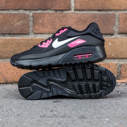 Women s shoes Nike Air Max 90 Ultra SE GS Black White Hyper Pink Footshop