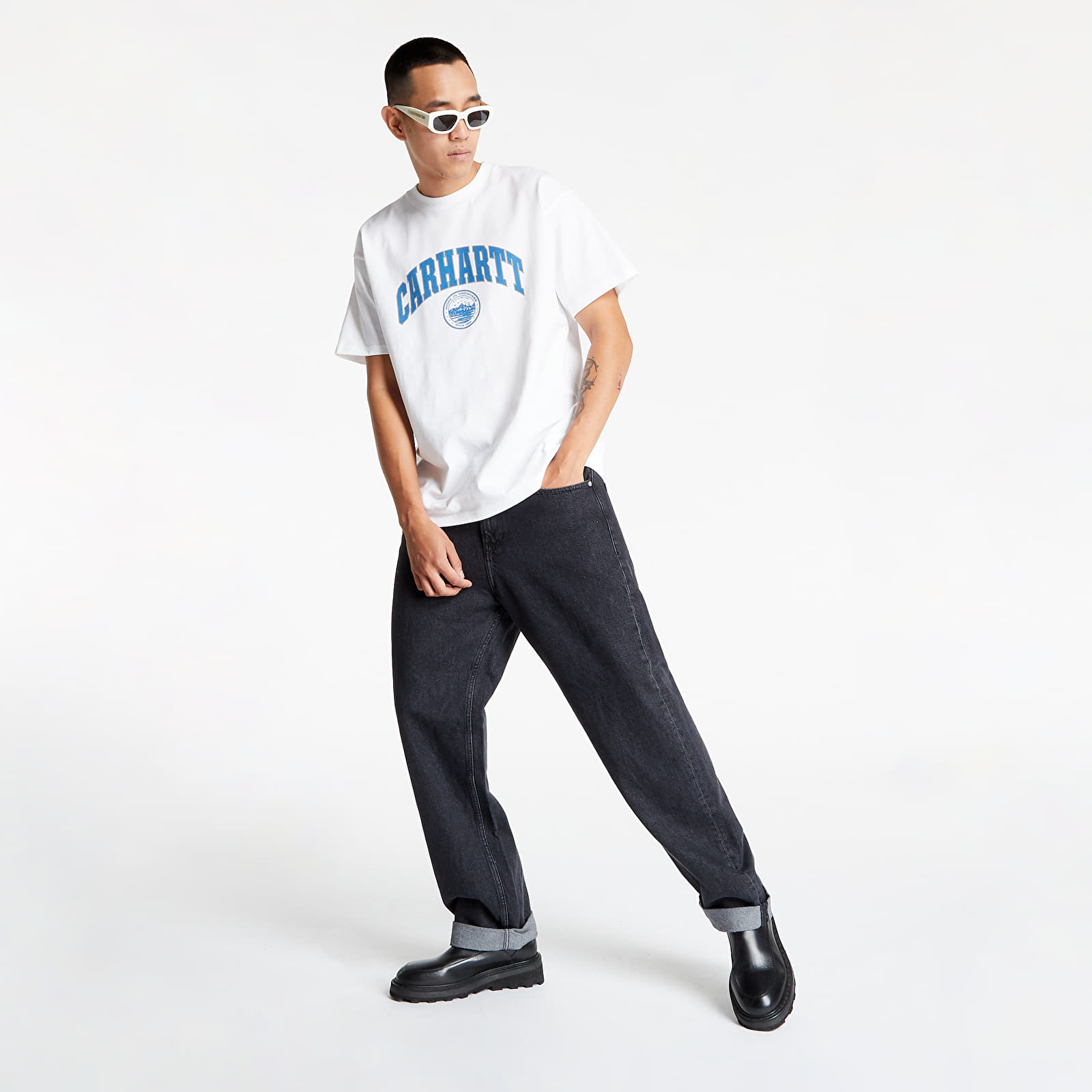 Camisetas Carhartt WIP S/S Berkeley Script T-Shirt White