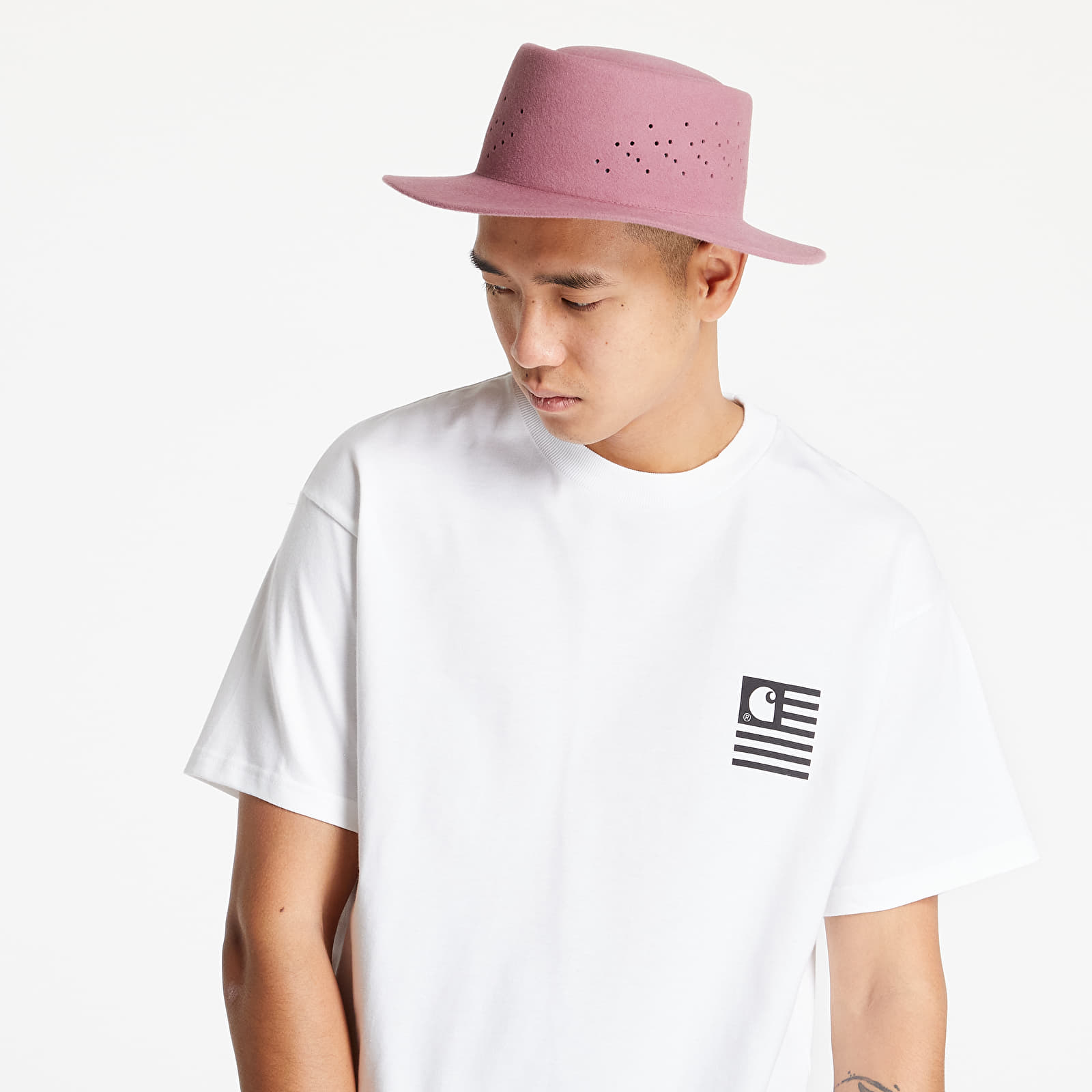 Trička Carhartt WIP S/S Fade State T-Shirt White/ Black