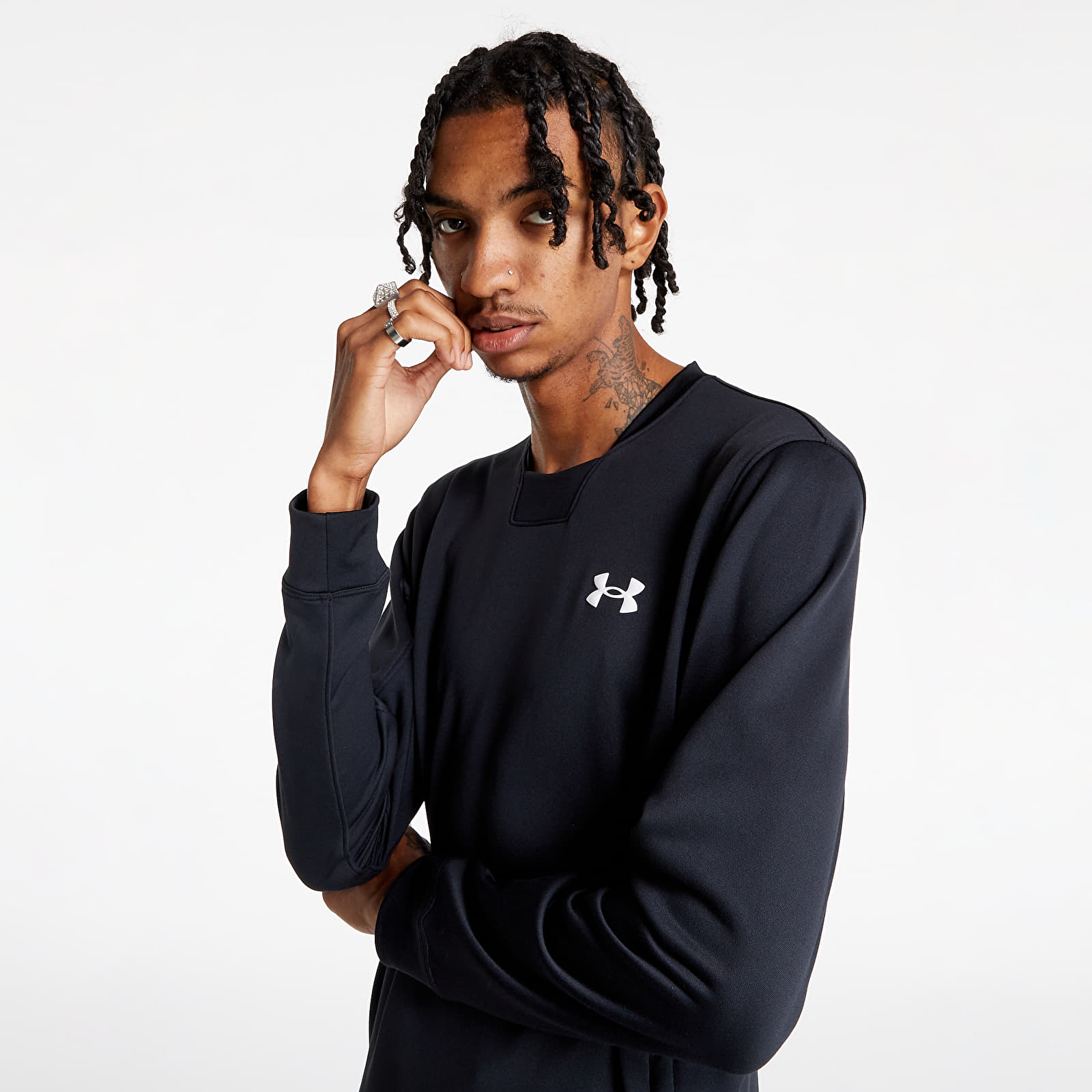 Hoodies and sweatshirts Under Armour Terry Crew Black/ White