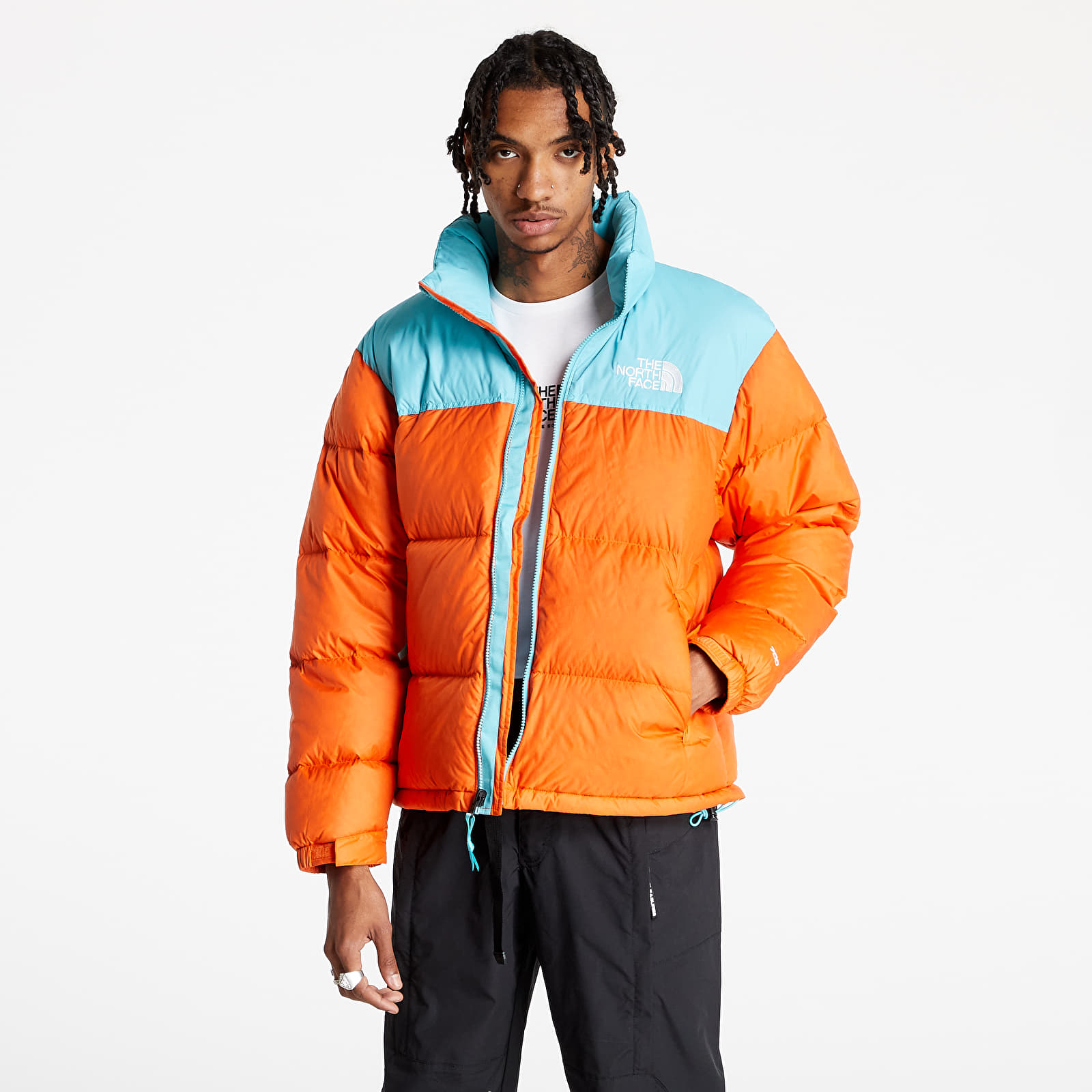 The north face store nuptse 1996 jacket orange