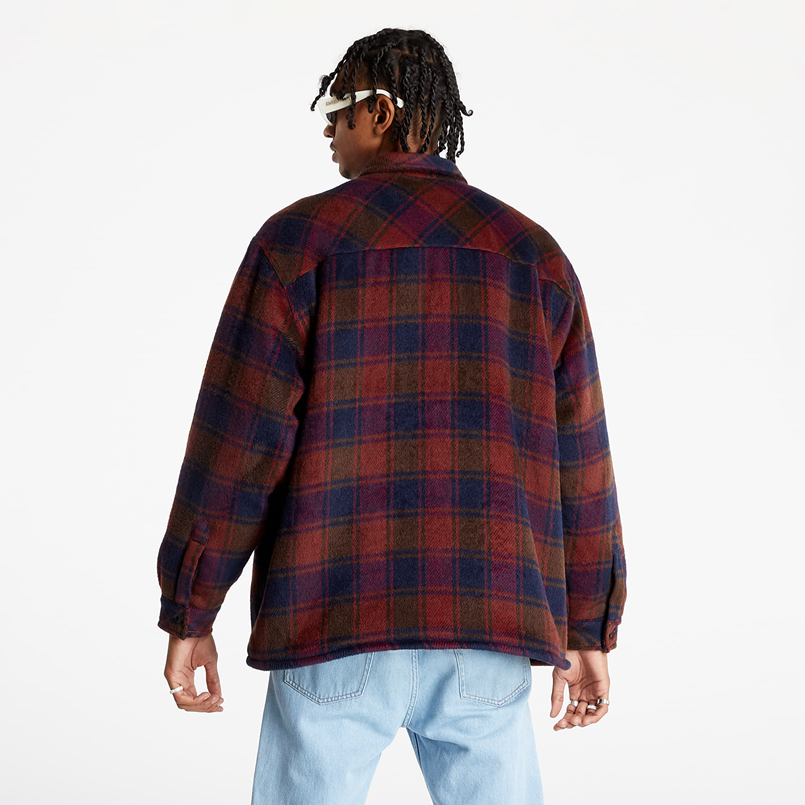 Μπουφάν PACCBET Men's Sherpa Lined Shirt Woven Navy