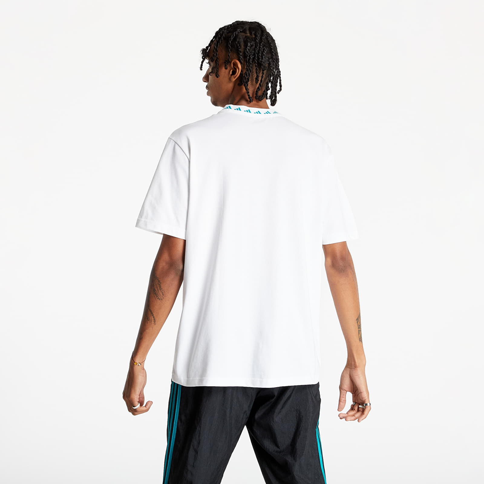 Pólók adidas Real Icon Tee White/ Black Emerald
