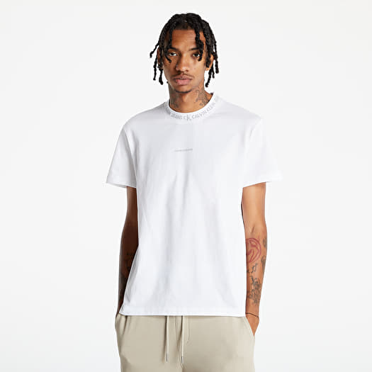 Jeans Tee White Sleeve Footshop T-shirts Bright Short | Logo Jacquard Calvin Klein
