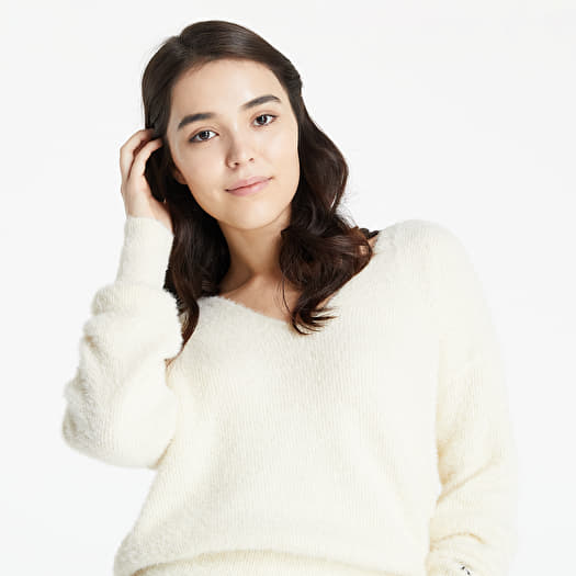 Sweaters Calvin Klein Jeans Fluffy V Neck Sweater Muslin Footshop