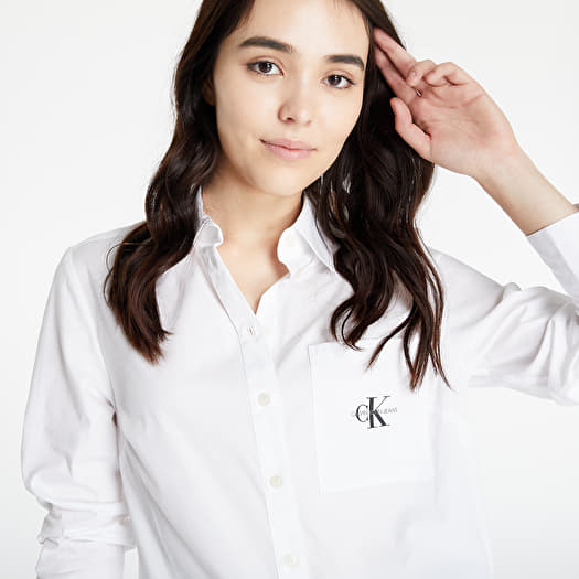 Shirts Calvin Klein Jeans Monogram Shirt Bright White | Footshop