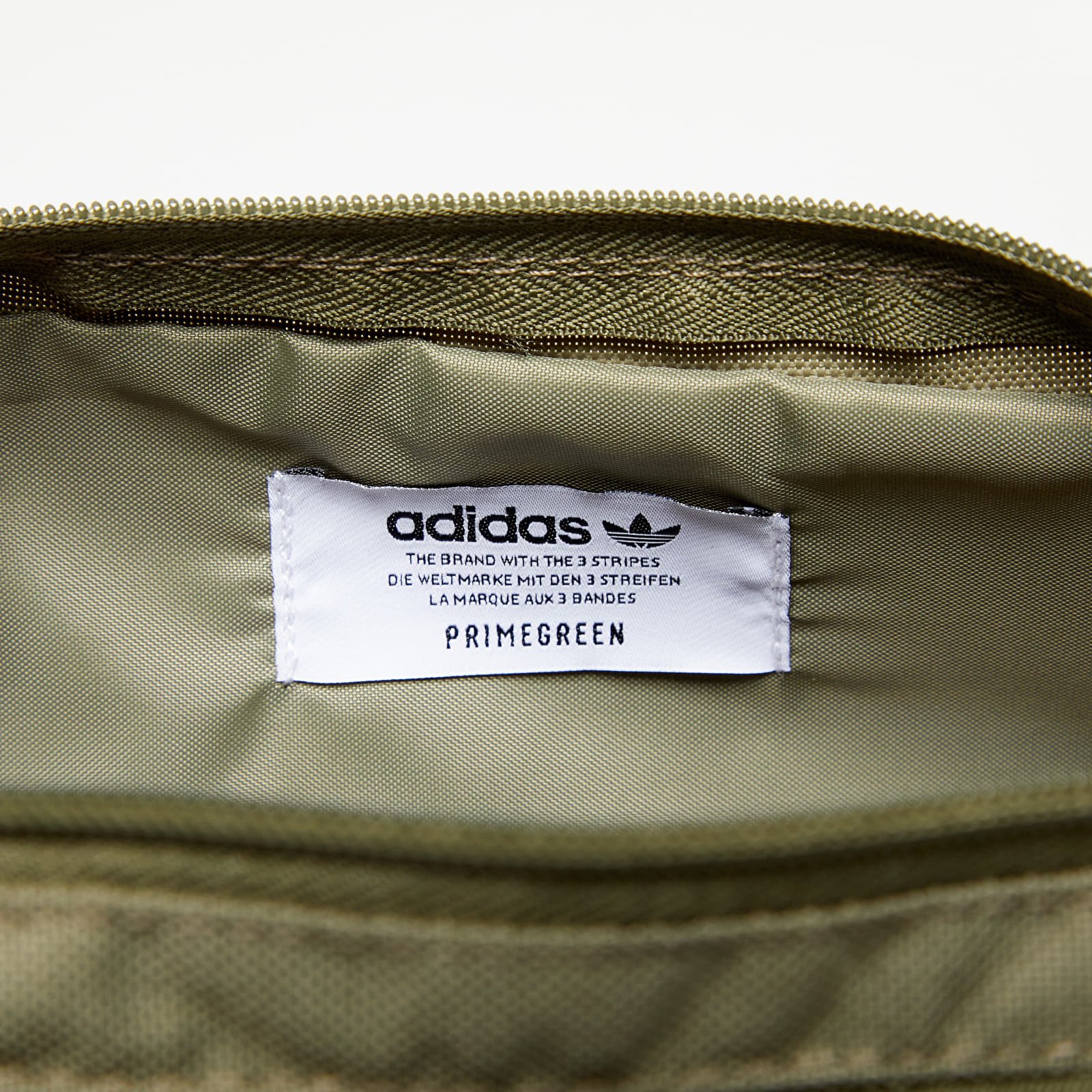 Adidas originals logo outlet bum bag in khaki