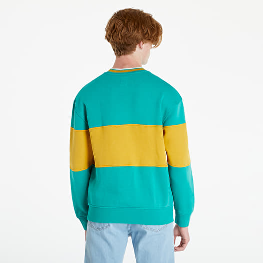 Levi's green white and blue colorblock sweatshirt new arrivals