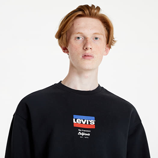 Hoodies and sweatshirts Levi s Relaxed T2 Graphic Crew Black