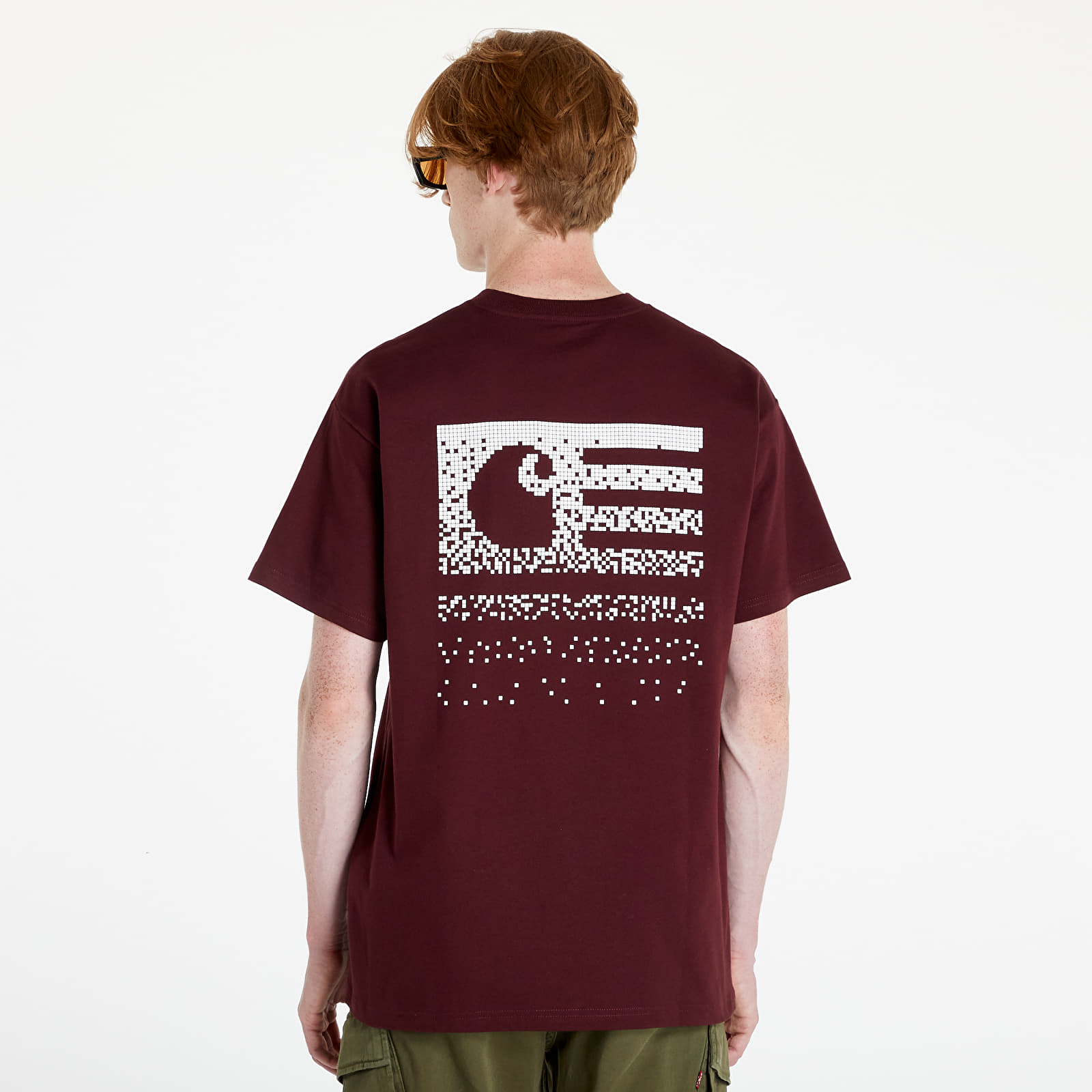 T-Shirts Carhartt WIP S/S Fade State T-Shirt Wine/ White