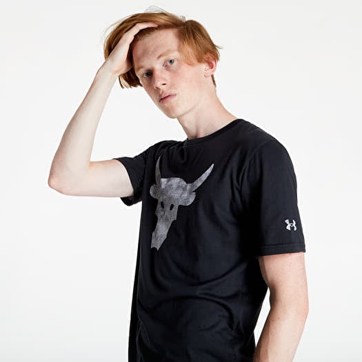 T shirts Under Armour Project Rock Brahma Bull Shortsleeve Tee Black Footshop