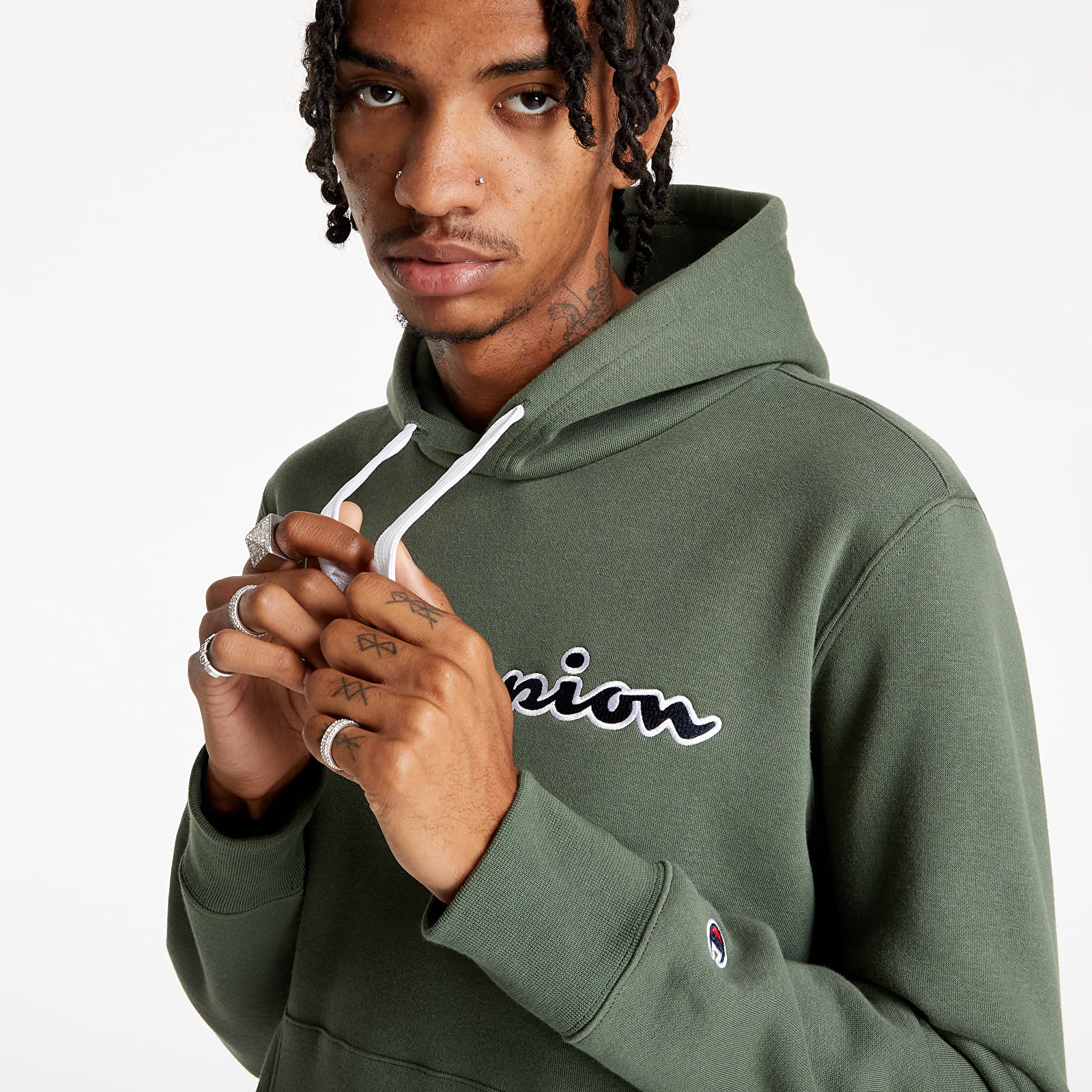 Kapucnis pulóverek és pulcsik Champion Hoodie Olive