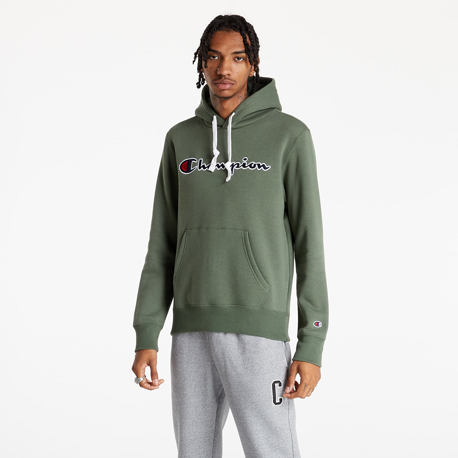 Kapucnis pulóverek és pulcsik Champion Hoodie Olive