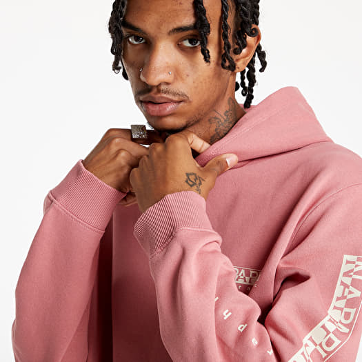 Pink napapijri hoodie deals