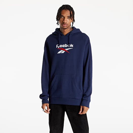 Reebok classics navy new arrivals vector logo sweatshirt