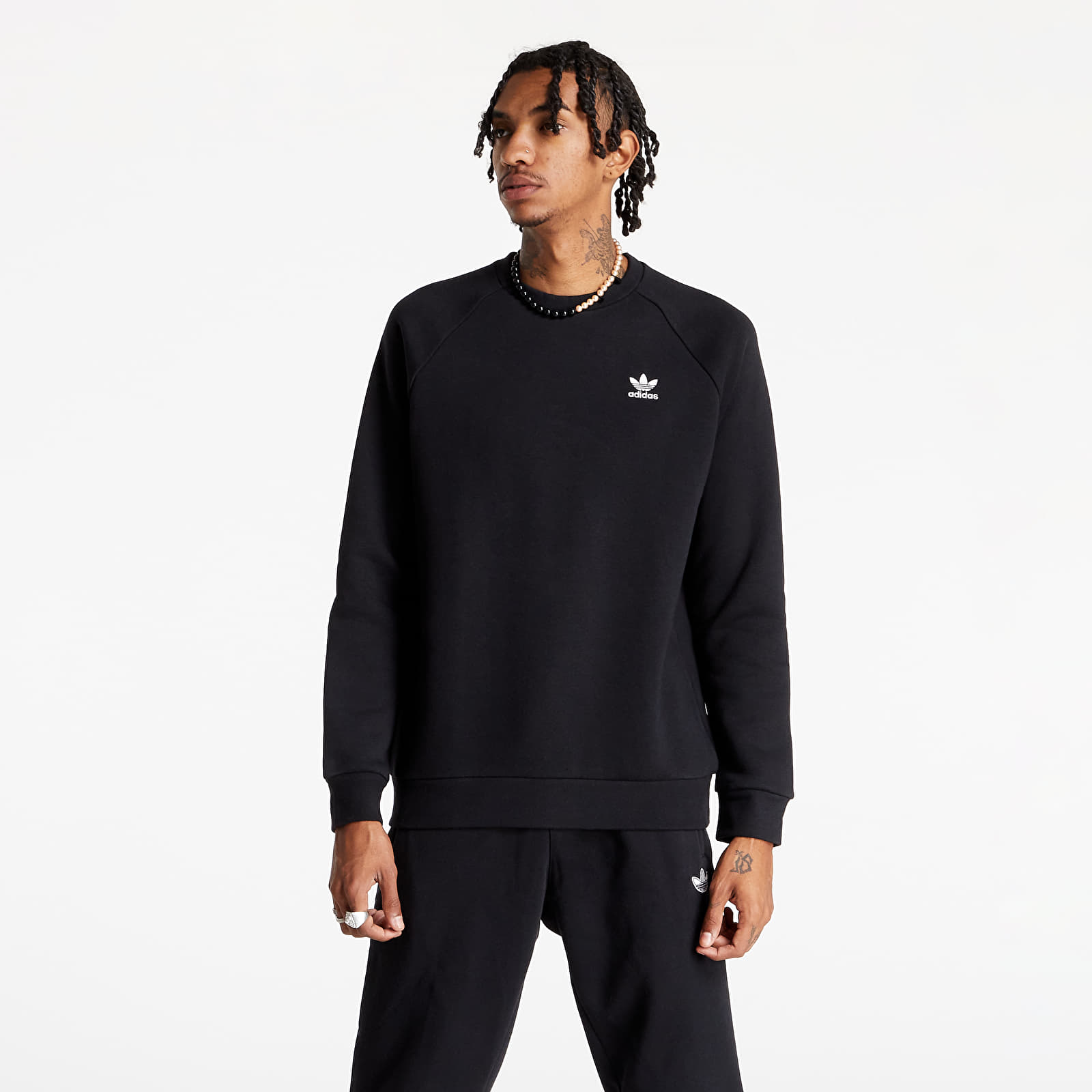 Hoodies and sweatshirts adidas Essential Crew Black