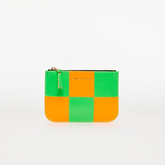 Wallet Comme des Garçons Fluo Squares Wallet Orange/ Green