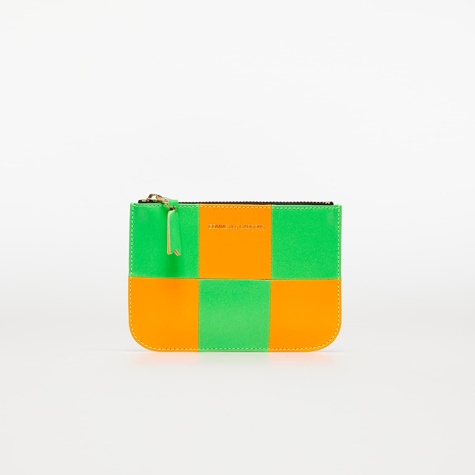 Novčanici Comme des Garçons Fluo Squares Wallet Orange/ Green