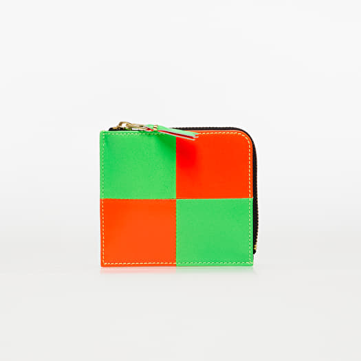 Πορτοφόλι Comme des Garçons Fluo Squares Wallet Orange/ Green