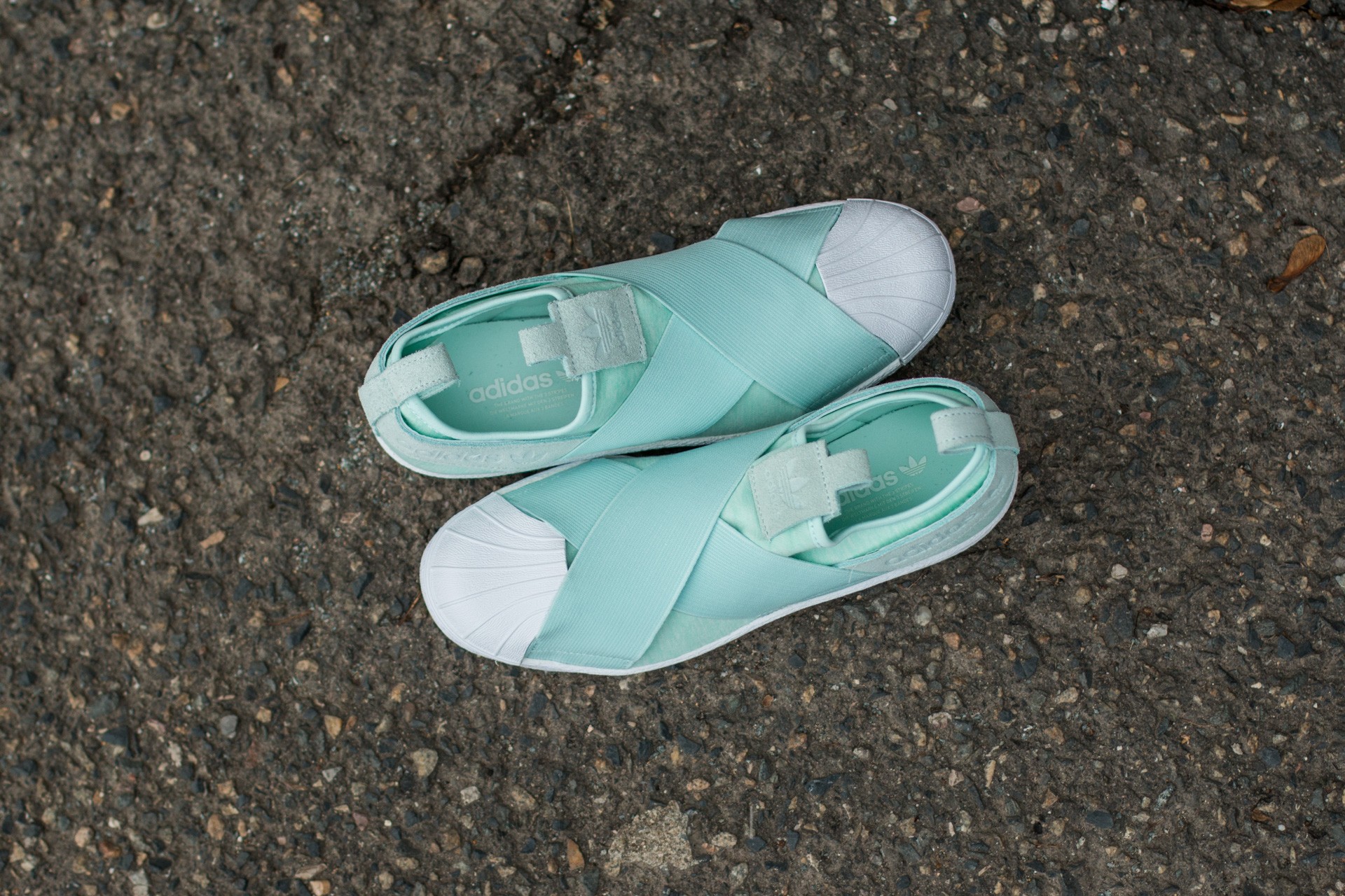 Women's shoes adidas Superstar Slip On W Ice Mint/ Ice Mint/ Ftw White  (S76407) | Footshop