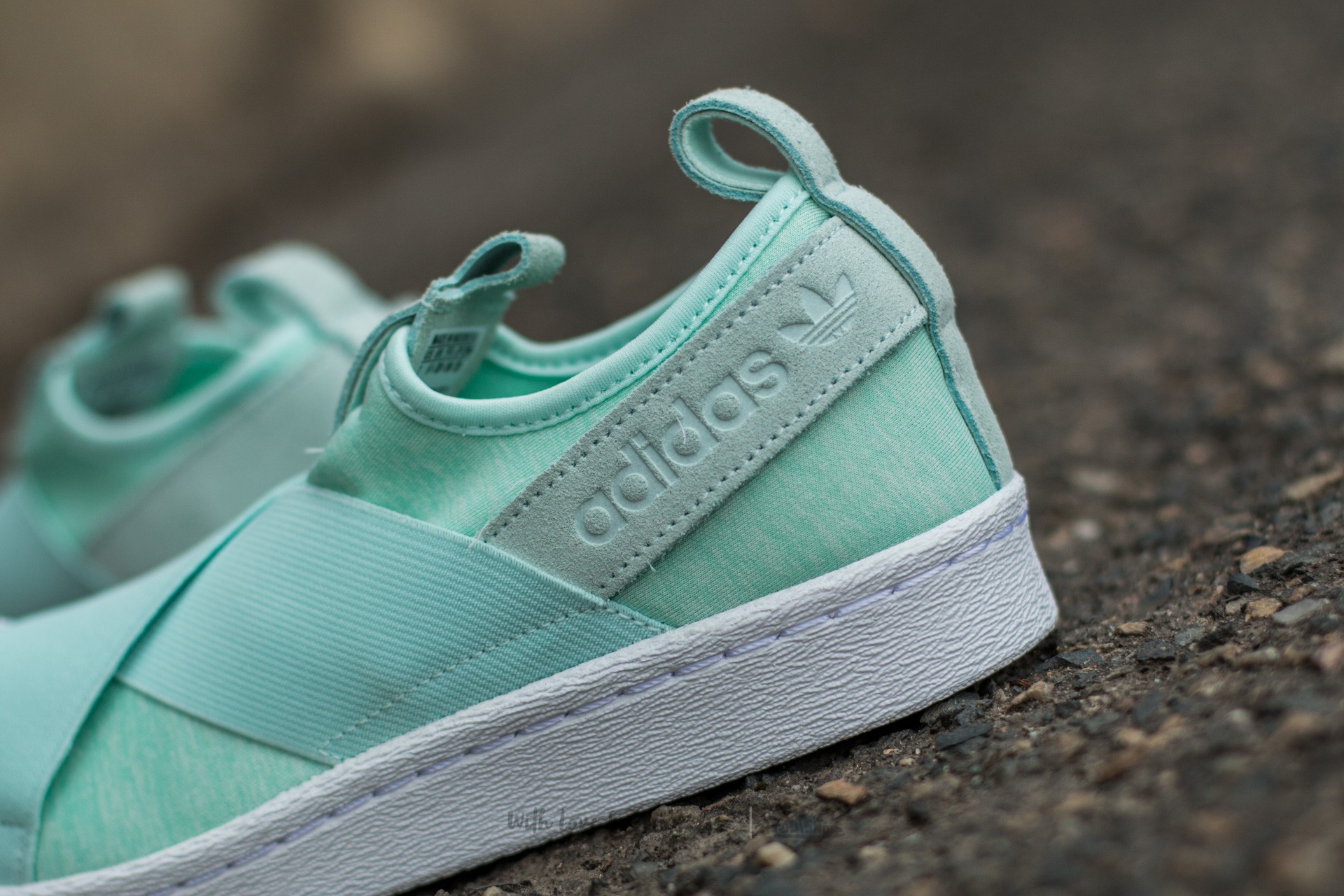 Women's shoes adidas Superstar Slip On W Ice Mint/ Ice Mint/ Ftw White  (S76407) | Footshop