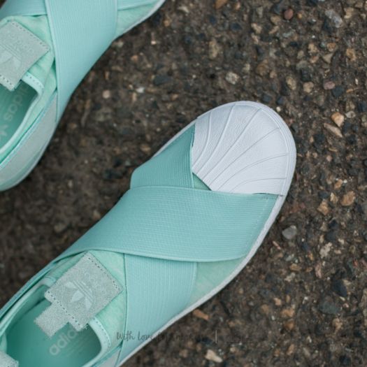 Women's shoes adidas Superstar Slip On W Ice Mint/ Ice Mint/ Ftw White  (S76407) | Footshop