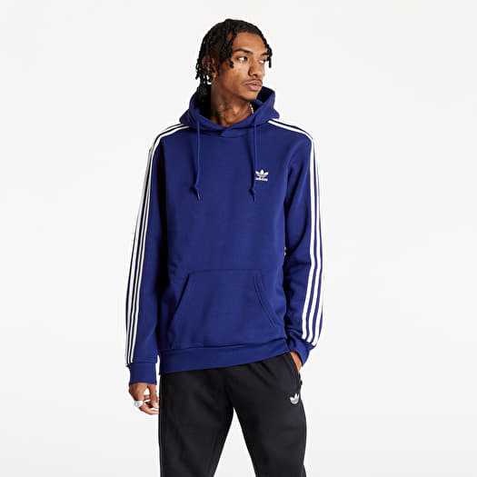 Adidas hoodie blue stripes store