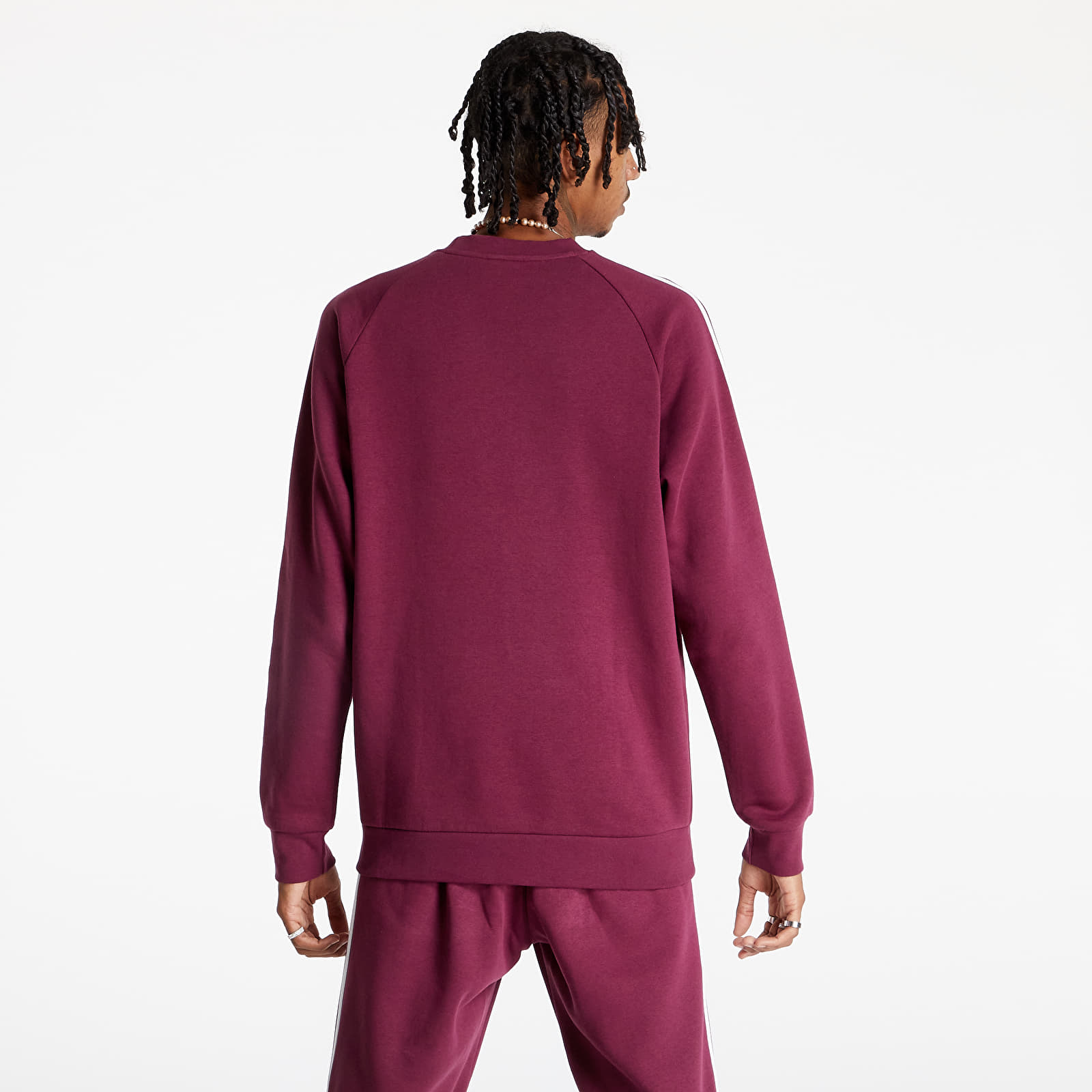 Sudaderas adidas 3-Stripes Crew Victory Crimson