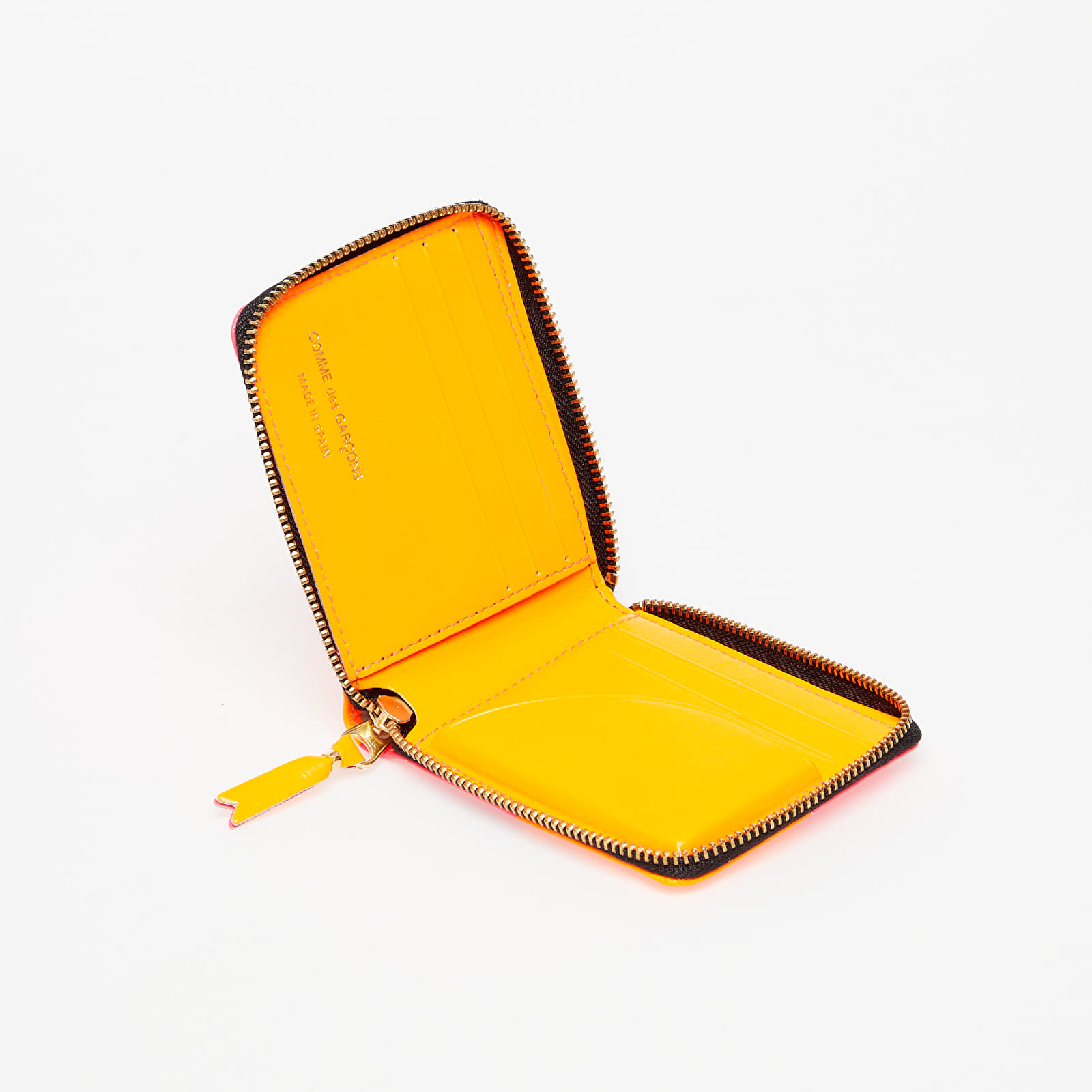 Portefeuilles Comme des Garçons Fluo Squares Wallet Light Orange/ Pink