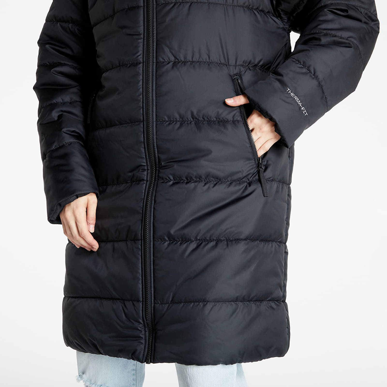 Jacken Nike Women's Therma-FIT Repel Hooded Parka Black/ White