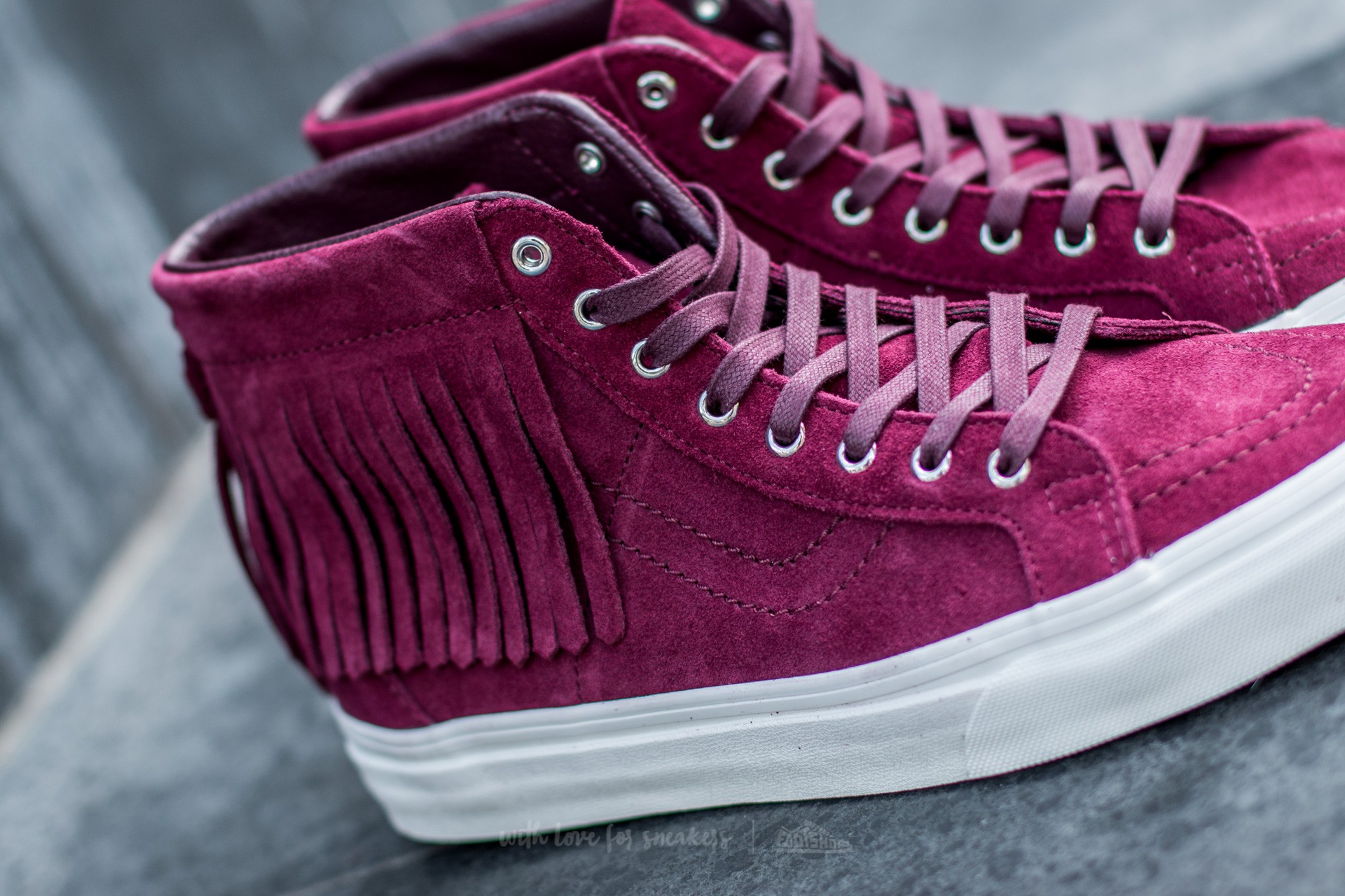 Vans fringe high tops store