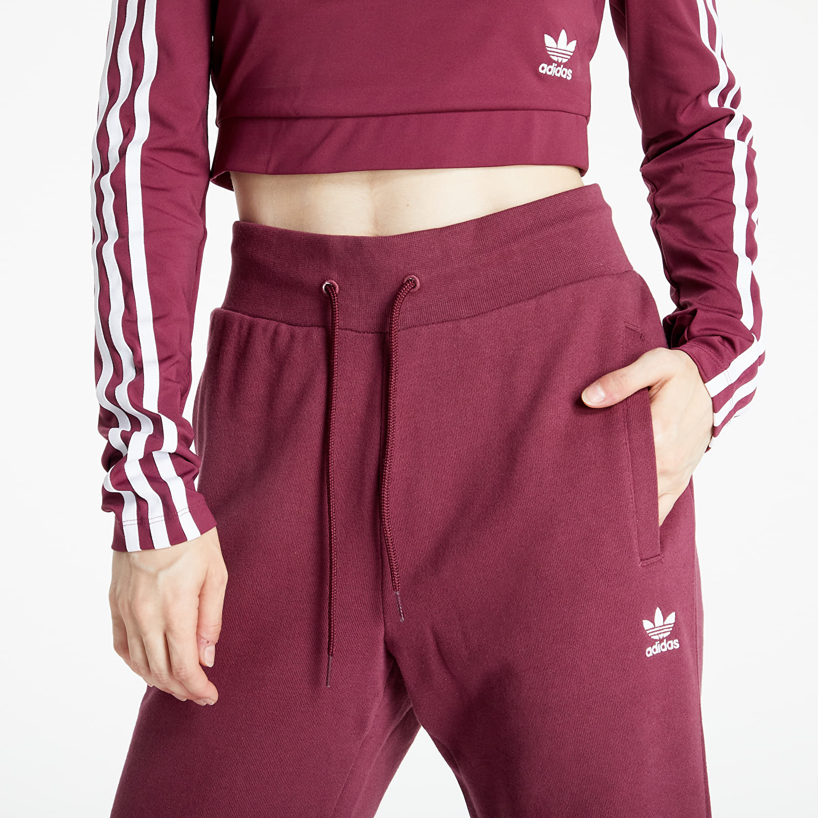 Maroon online adidas joggers