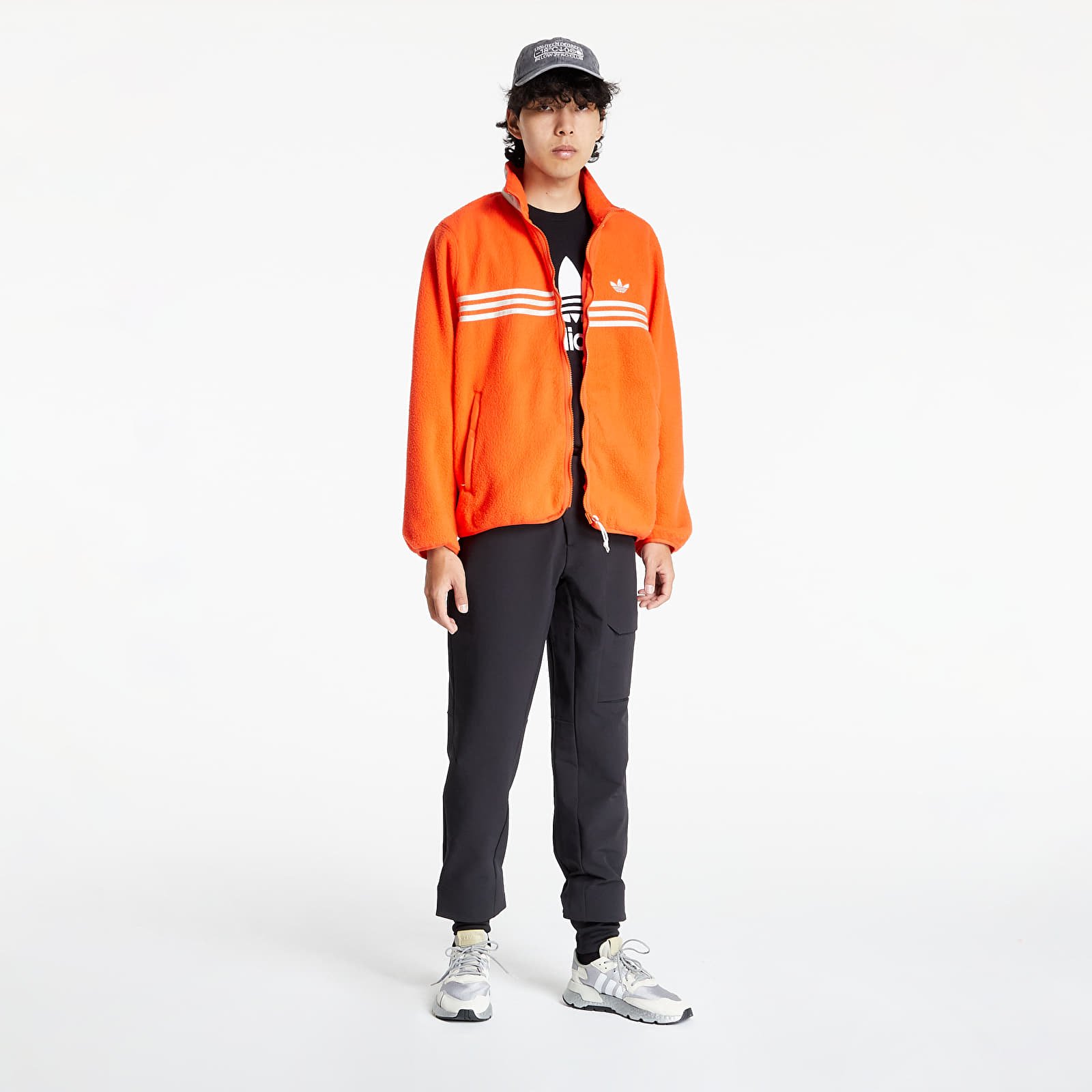 Худі та реглани adidas Zip Thru Fleece Active Orange