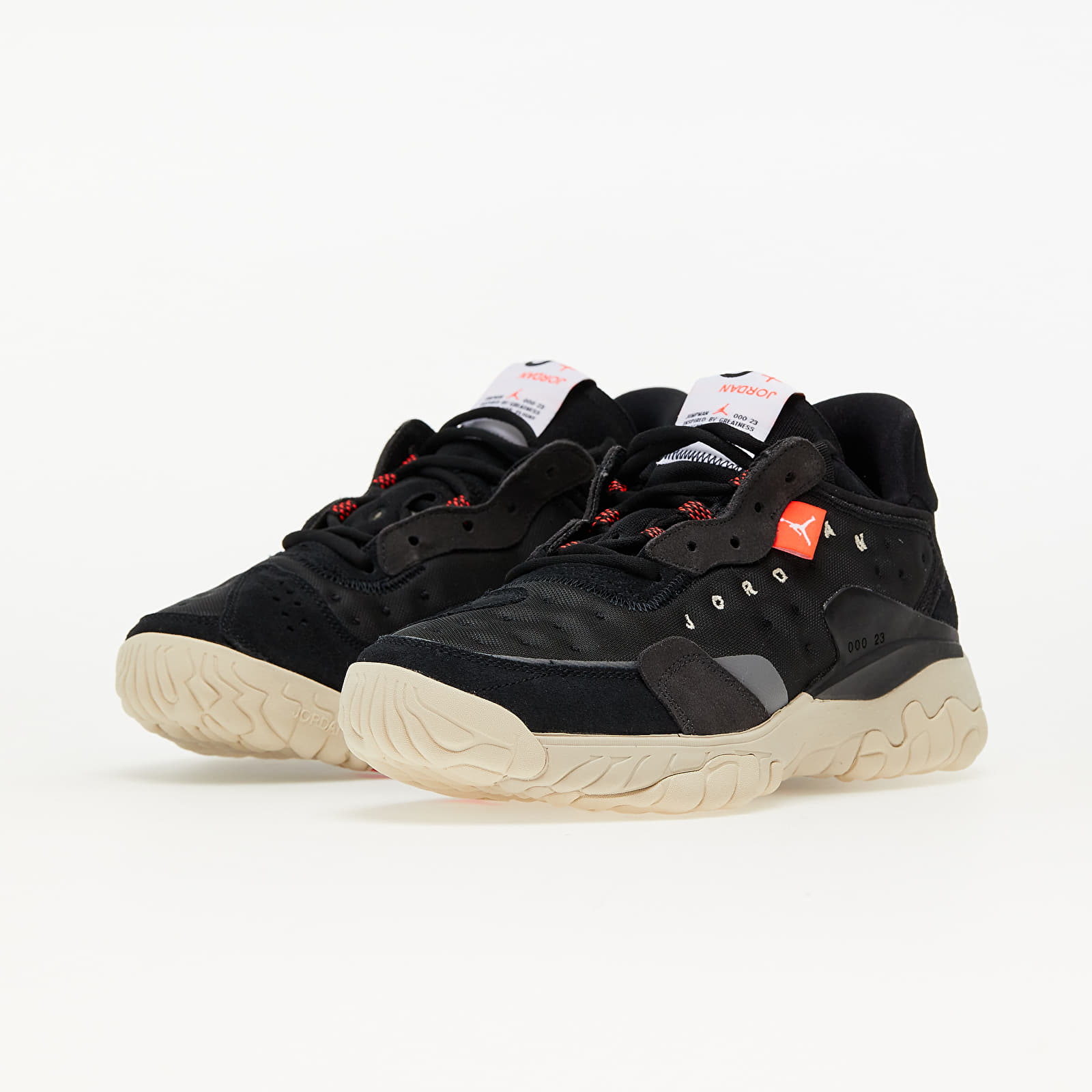 Scarpe uomo Jordan Delta 2 Black/ Infrared 23-Off Noir-Oatmeal