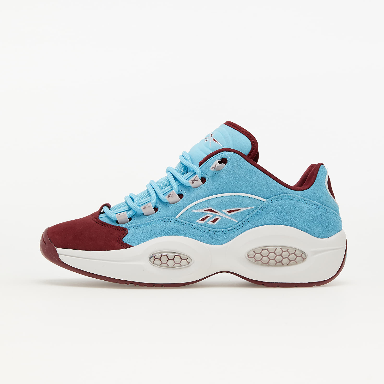 Red white and blue reebok questions sale