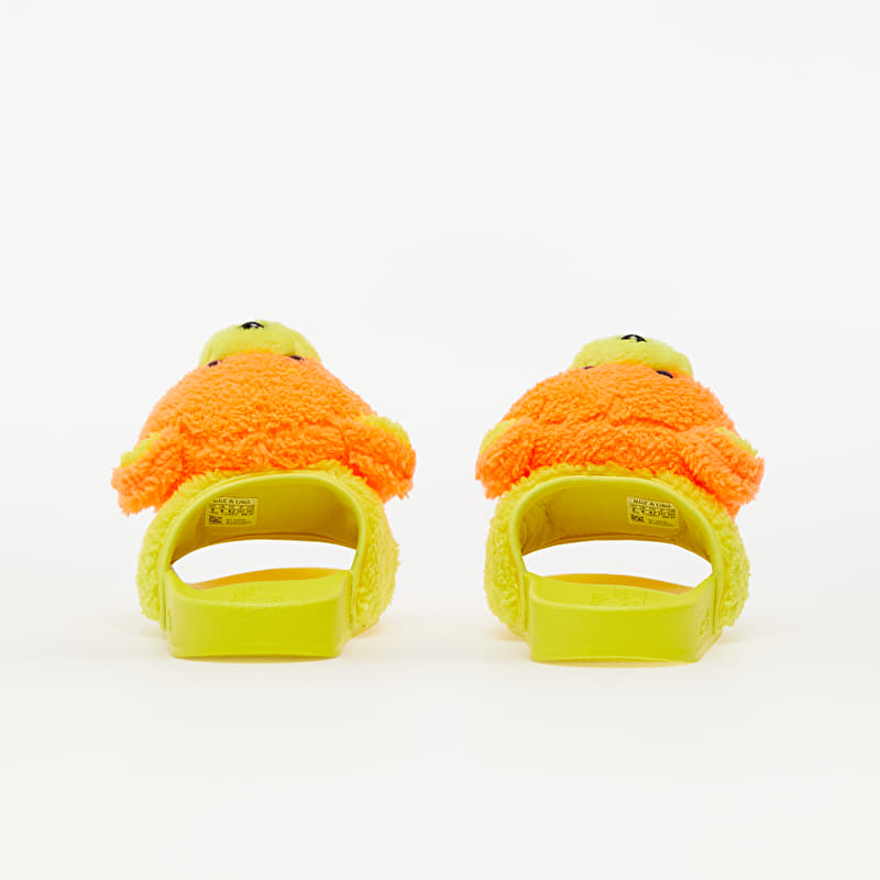 adidas x Jeremy Scott Adilette Teddy Solar Orange/ Bright Yellow