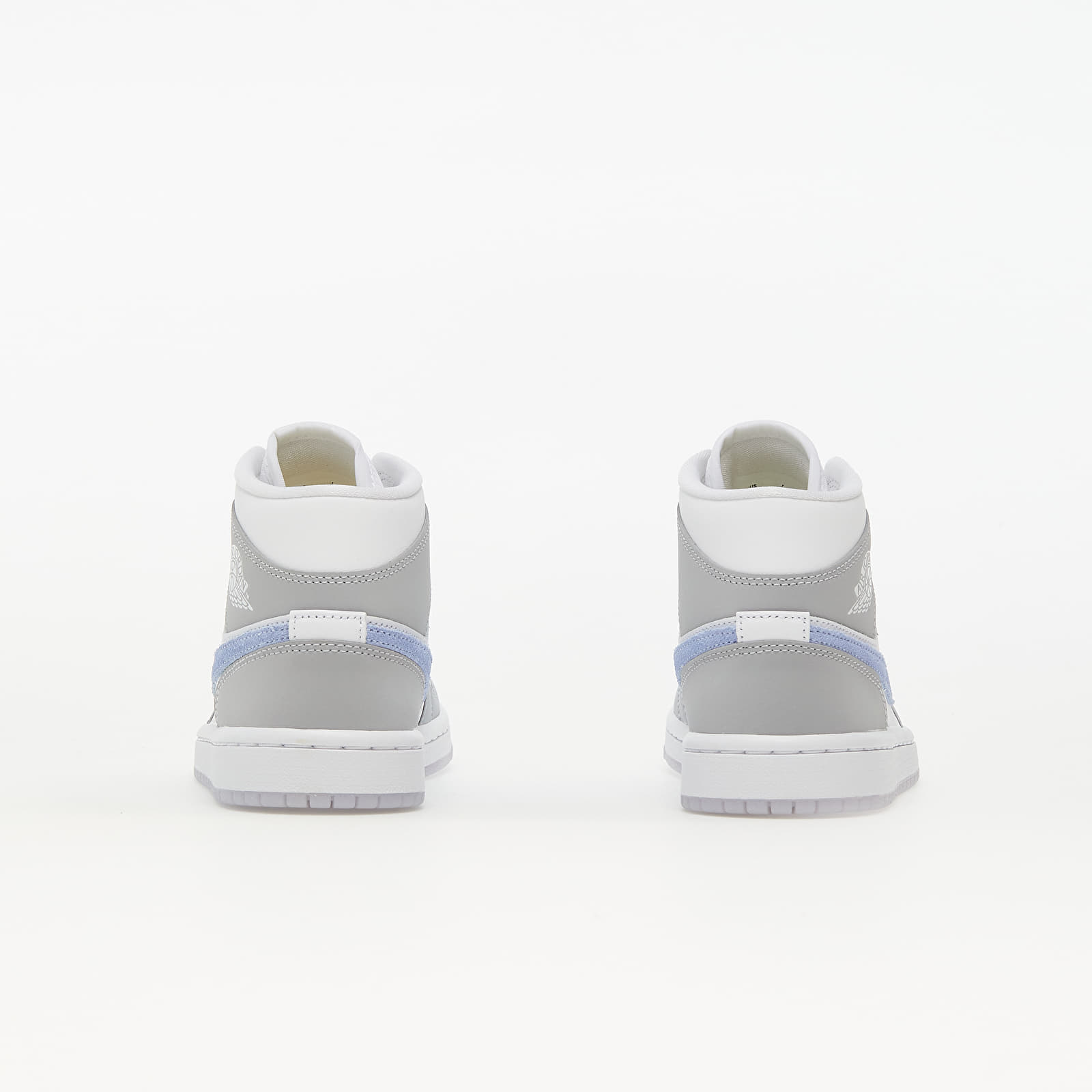 Női cipők Air Jordan 1 Mid W White/ Aluminum-Wolf Grey