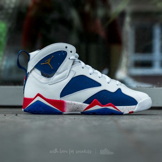 Retro 7 red sales white and blue