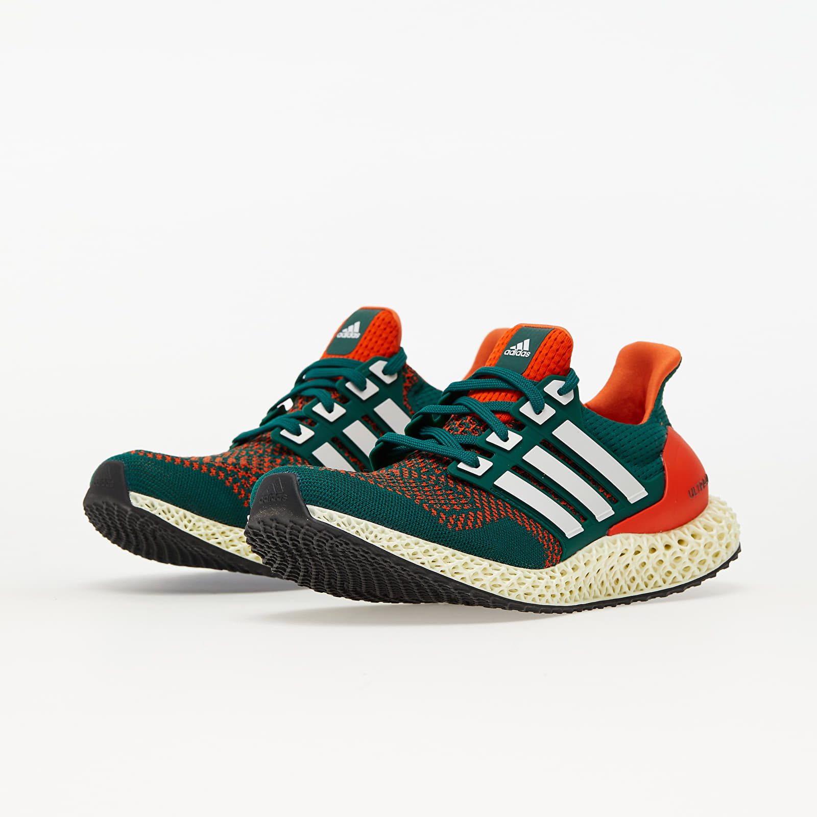 Herresko adidas Ultra4D Core Green/ Ftw White/ Core Orange